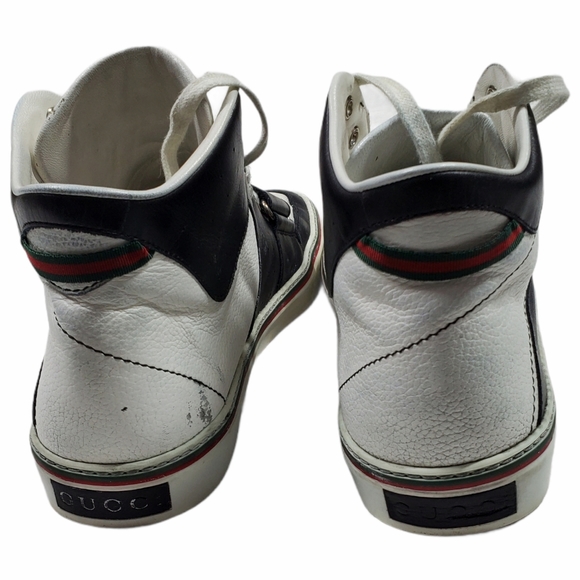 Gucci Men Leather Lace Up Sneaker - Picture 6 of 13